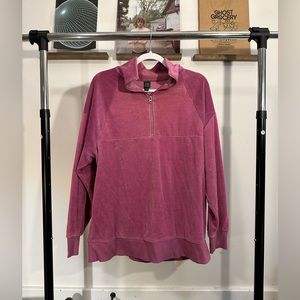 Pink half zip up jacket